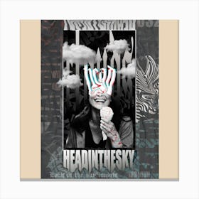 Head In The Sky Canvas Print