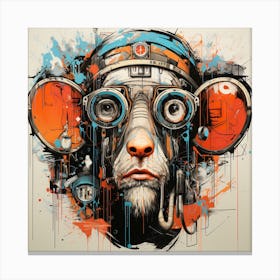 Monkey With Goggles Canvas Print