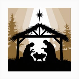 Nativity Scene Canvas Print