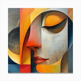 Abstract Painting of a Woman's face - city wall art, colorful wall art, home decor, minimal art, modern wall art, wall art, wall decoration, wall print colourful wall art, decor wall art, digital art, digital art download, interior wall art, downloadable art, eclectic wall, fantasy wall art, home decoration, home decor wall, printable art, printable wall art, wall art prints, artistic expression, contemporary, modern art print, Canvas Print