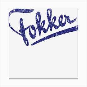 Fokker Canvas Print