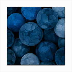 Blue Spheres Canvas Print