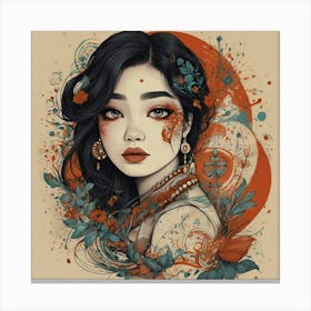 Asian Girl 3 Canvas Print