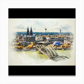 Cologne Cityscape Canvas Print