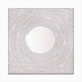 Minimalism Masterpiece, Trace In The Circul To Infinity + Fine Layered Texture + Complementary Cmyk (1) Canvas Print