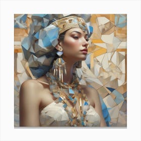 The Jigsaw Becomes Her - Pastel 12 Canvas Print