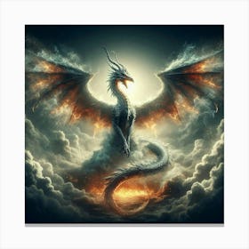 Dragon In The Sky 2 Canvas Print