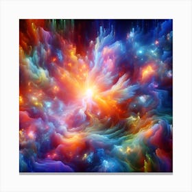 Psychedelic Abstract Painting Canvas Print