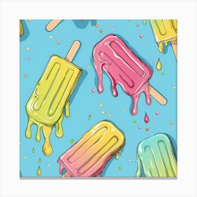 Ice Cream Pops 4 Canvas Print