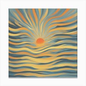 Sunrise Over The Ocean Canvas Print