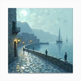 Mediterranean Seascape Canvas Print