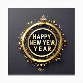 Happy New Year 129 Canvas Print