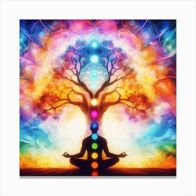 Chakra Tree Canvas Print