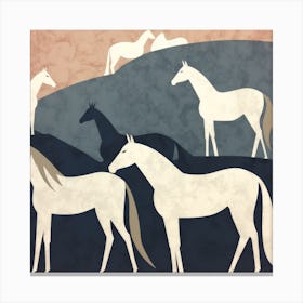 Abstract Equines Collection 3 Canvas Print