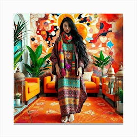 Asian Bohemian Canvas Print