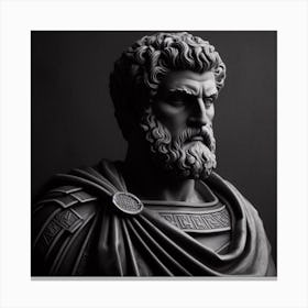 Bust Of Sparta Canvas Print