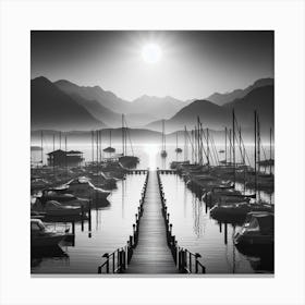 Black And White Photo Canvas Print