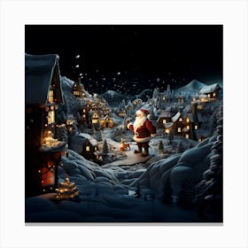 Christmas Village 1 Canvas Print