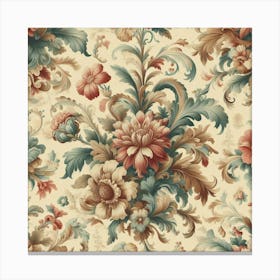 Floral Wallpaper 14 Canvas Print