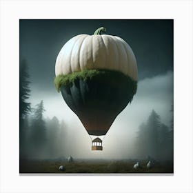 Pumpkin Hot Air Balloon 1 1 Canvas Print