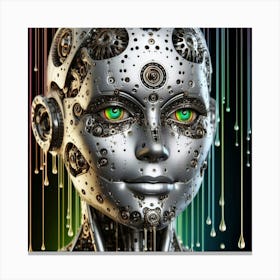 Robot Woman Canvas Print