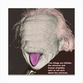 Portrait Albert Einstein · Infinite Canvas Print