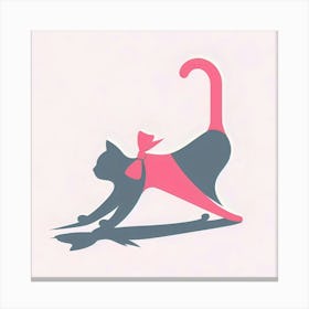 Cat Yoga Pose Canvas Print