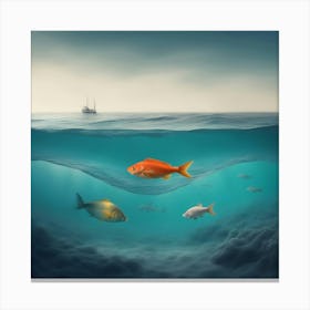 Fishes In The Sea Canvas Print