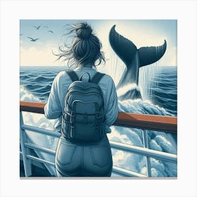 Whale Watching Canvas Print