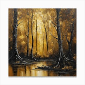 Golden Forest Canvas Print