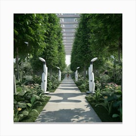 Futuristic Garden 2 Canvas Print