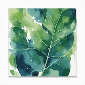 Green Leaf Canvas Print