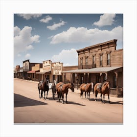 Old West Town 3 Canvas Print