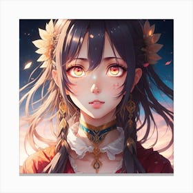 Beautiful anime girl Canvas Print