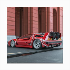 Myeera Ferrari F40 Mixed With A Delorean Angle View 26337093 0e79 42be B8c0 D35840a013d1 Canvas Print