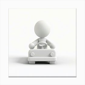 Man Driving A Car 1 Canvas Print