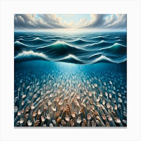 Hands Of The Sea Canvas Print