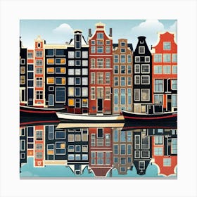 Amsterdam Cityscape 20 Canvas Print