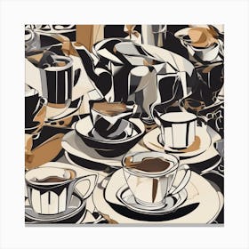 Coffee First  Canvas Print