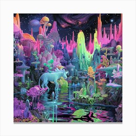 'The City Of Unicorns' Canvas Print