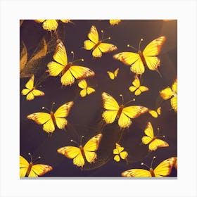 Yellow Butterflies 3 Canvas Print