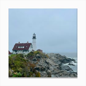 Lighthouse In Main Canvas Print