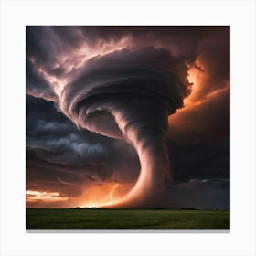 Tornado In The Sky Canvas Print