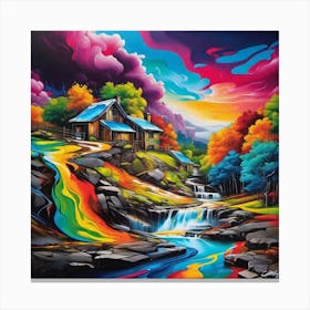 Rainbow River 3 Canvas Print