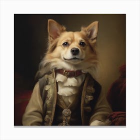 Dog Dressed As A Pirate Canvas Print