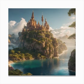 Disney's Cinderella Style Castle Canvas Print