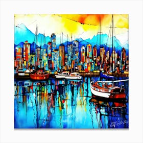 Harbour View - Vancouver Skyline Canvas Print
