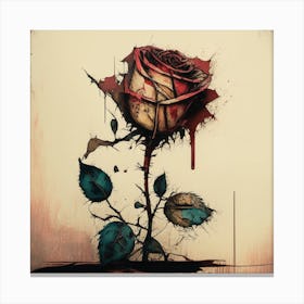 Withered Rose Canvas Print