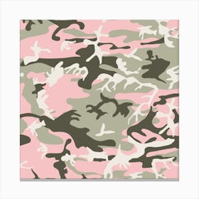 Pink And Green Camouflage, Urban Camouflage, Military, Army Canvas Print