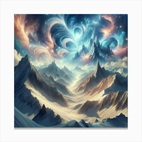 Galaxy In The Sky Canvas Print